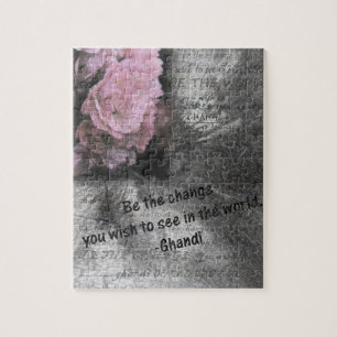 Mahatma Gandhi Quote Gift Pussel