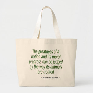 Mahatma Gandhi Quote Jumbo Tygkasse