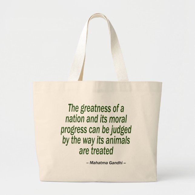 Mahatma Gandhi Quote Jumbo Tygkasse (Framsidan)