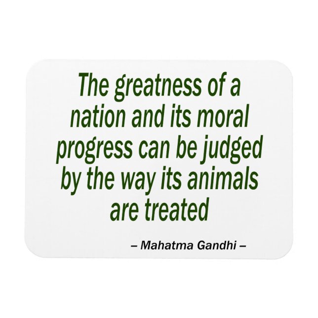 Mahatma Gandhi Quote Magnet (Horisontell)