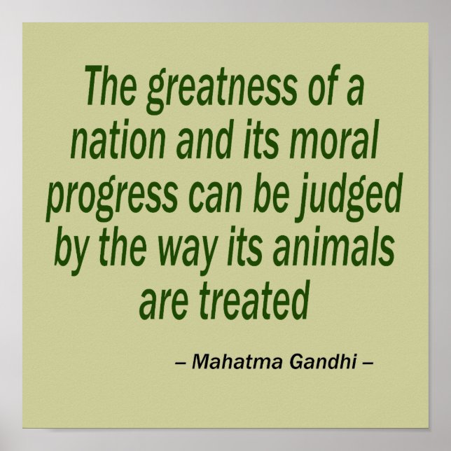 Mahatma Gandhi Quote Poster (Framsidan)