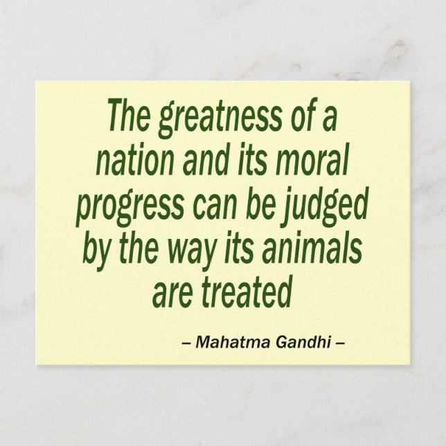 Mahatma Gandhi Quote Vykort (Framsida)