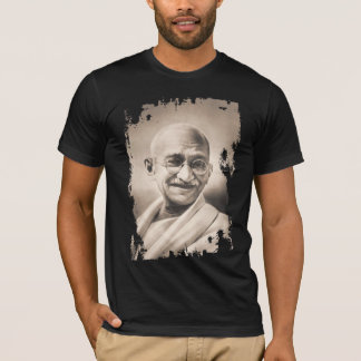 Mahatma Gandhi svart T-tröja T-shirt