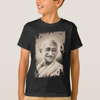 Mahatma Gandhi svart T-tröja Tee