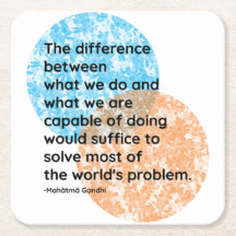 Mahatma Gandhi Vi är citat