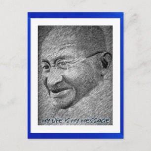 Mahatma Gandhi Vykort