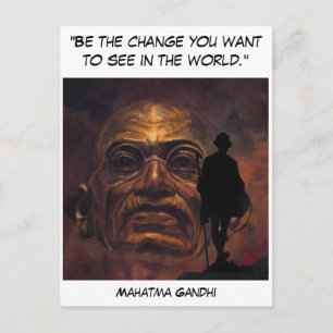 Mahatma Gandhi Vykort