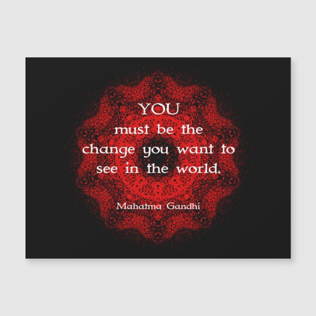 Mahatma Gandhi Wisdom säger om handling (Framsida)