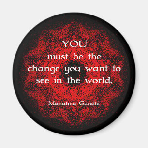 Mahatma Gandhi Wisdom säger om handling Magnet
