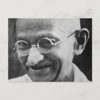 Mahatma Ghandi Porträtt Photograph Vykort