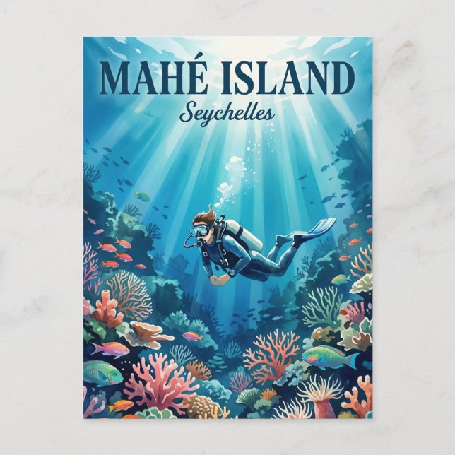 Mahé Island Seychellerna Vykort (Framsida)