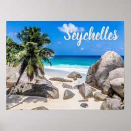 Mahe Seychelles Carana Beach-gåva Poster