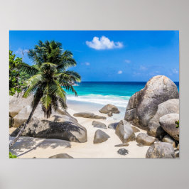 Mahe Seychelles Carana Beach-gåva Poster