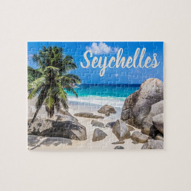 Mahe Seychelles Carana Beach-gåva Pussel (Horisontell)