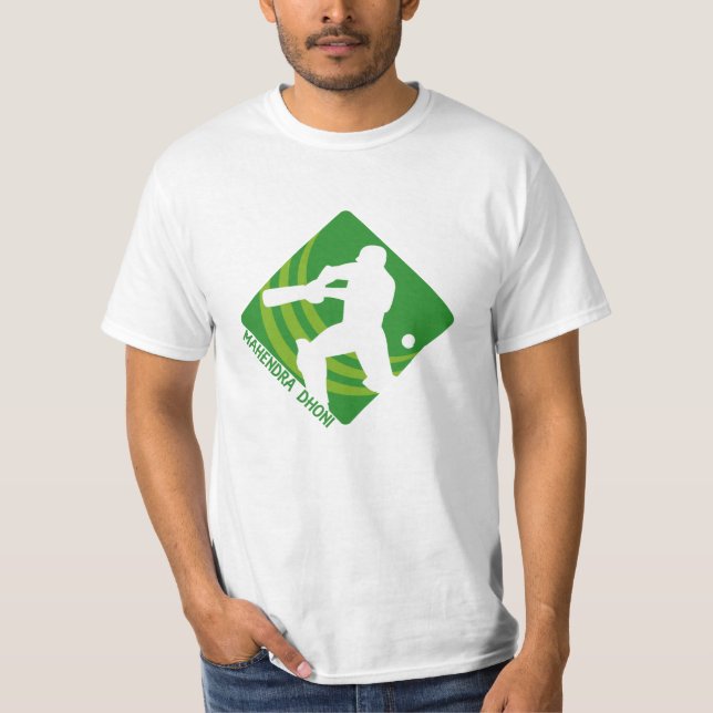 Mahendra Dhoni syrsaT-tröja T-shirt (Framsida)