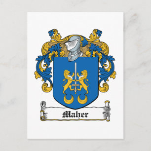 Maher Family Crest Vykort