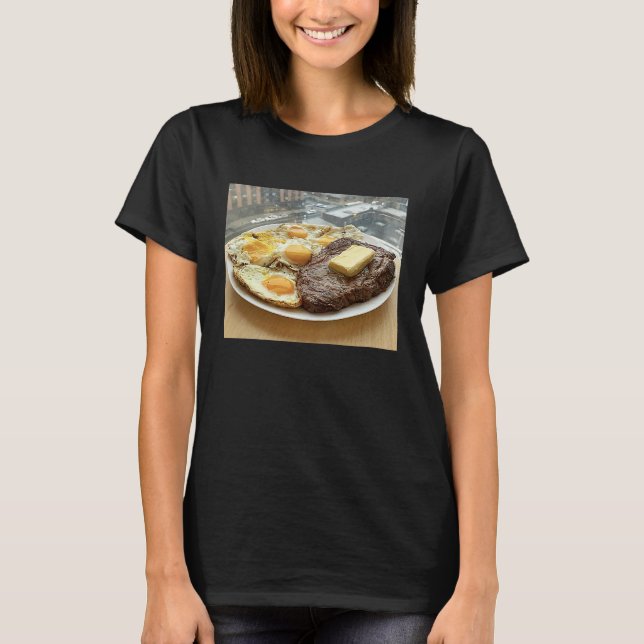 Mahi Mahi Duck Eggs Black Garlic Post Gym Breakfas T Shirt (Framsida)