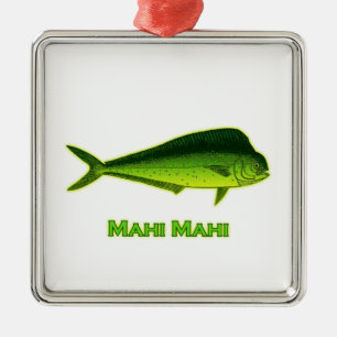 Mahi Mahi Fish Julgransprydnad Metall