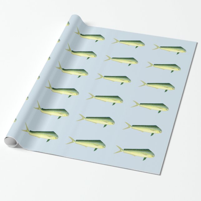 Mahi Mahi fisk Presentpapper (Utrullad)