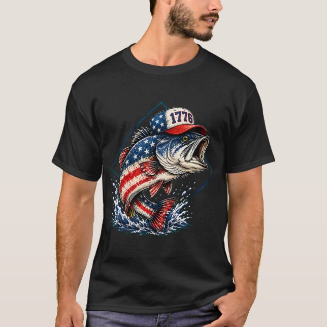 Mahi-Mahi Fiskare Märke T Shirt (Framsida)
