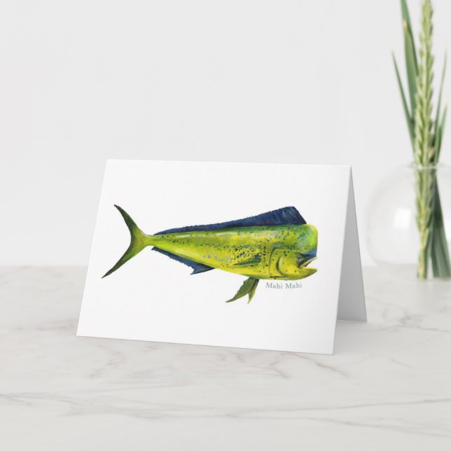 Mahi Mahi-fiskekort Kort (Framsida)