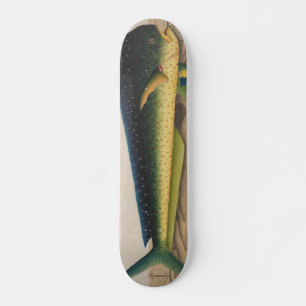 Mahi-Mahi Fiskkonst Mini Skateboard Bräda 18,7 Cm
