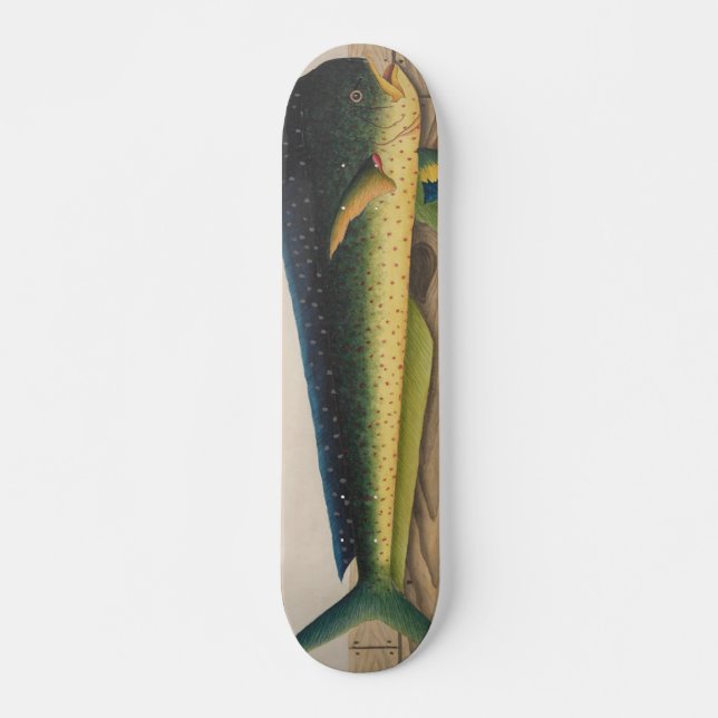 Mahi-Mahi Fiskkonst Mini Skateboard Bräda 18,7 Cm (Framsida)