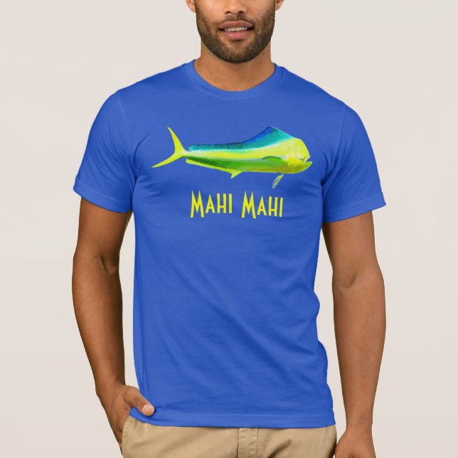 Mahi Mahi fisklogotyp T-shirt (Framsida)