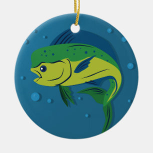 Mahi Mahi Julgransprydnad Keramik