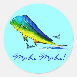 Mahi Mahi Runt Klistermärke