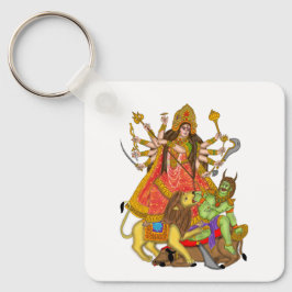 Mahishasur Mardini Durga Keychain Nyckelring