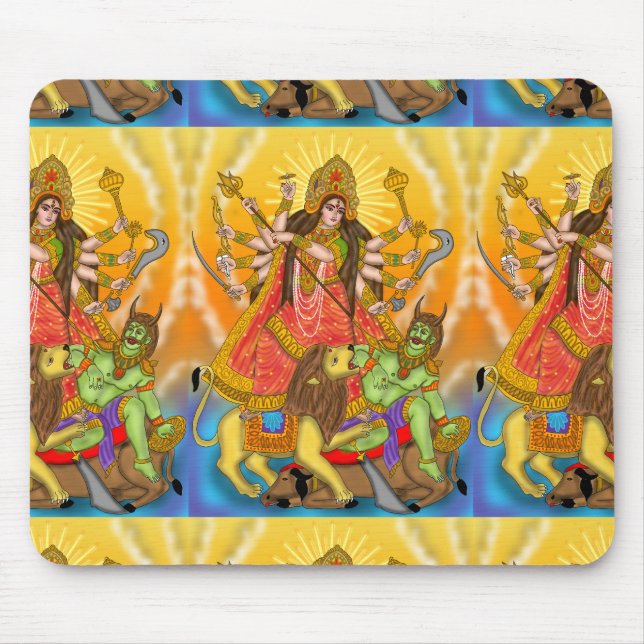 Mahishasur Mardini Durga Mouse Pad Musmatta (Framsidan)