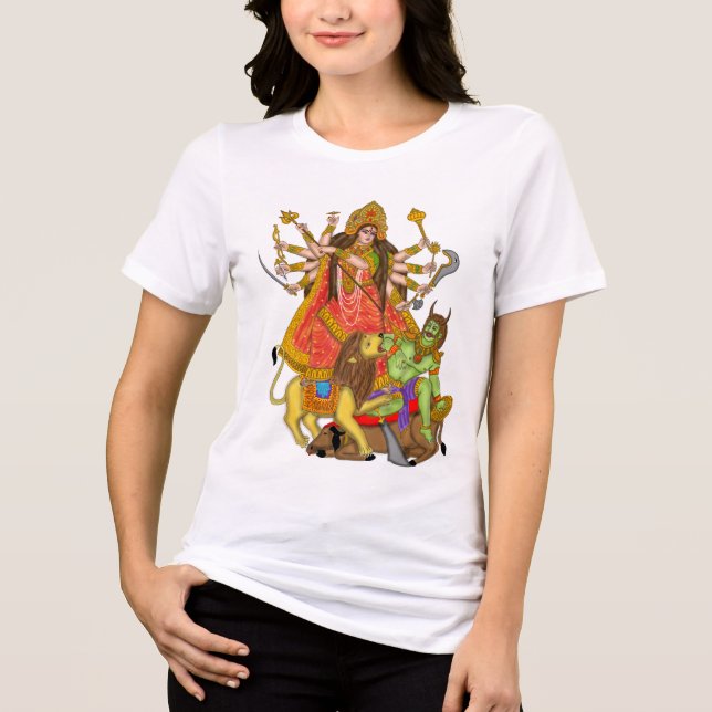 Mahishasur Mardini Durga T-Shirt (Framsida)