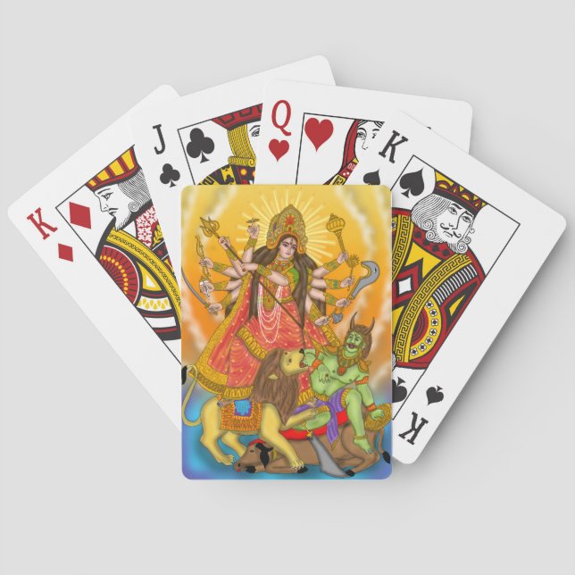 Mahishasur Mardini Leksak Casinokort (Baksidan)