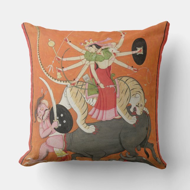 "Mahishasuramardini", från 'Devimahatmyaen av Kudde (Framsida)