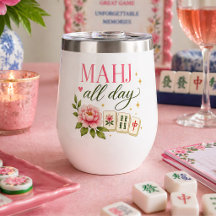 Mahj hela dagen Mahjong Blommig Elegant