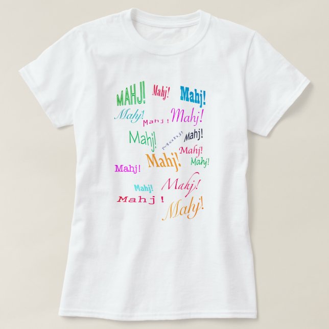 Mahj! Mahj! Mahj! T-tröja Tröja (Design framsida)