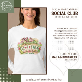 Mahj & Margaritas Social Club Dam långärmad T Shirt