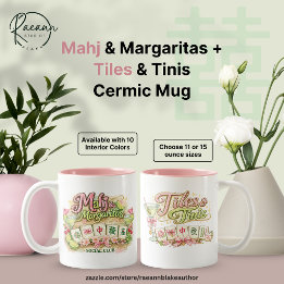 Mahj & Margaritas + Tiles & Tinis Keramisk Mugg