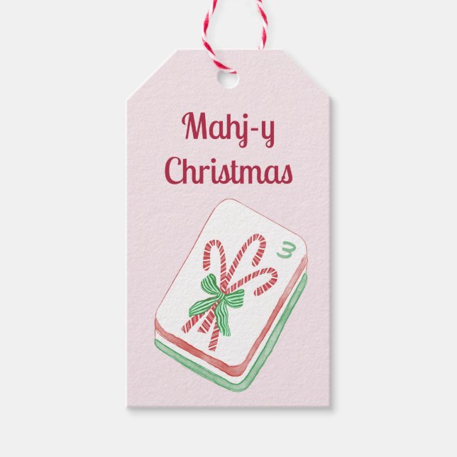 Mahj-y Christmas Mahjong  Presentetikett (Framsidan)