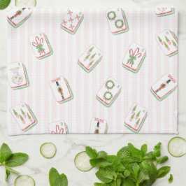 Mahj-y Christmas Mahjong Värdinna Kökshandduk