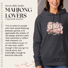 Mahjong-älskares överdragshoodie t shirt