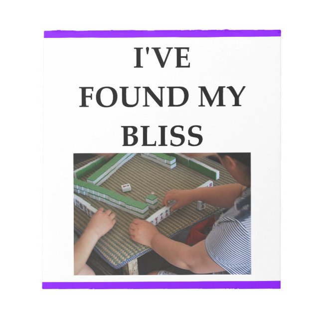 MAHJONG ANTECKNINGSBLOCK (Framsida)