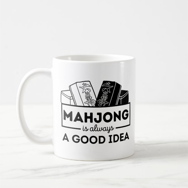 Mahjong är alltid en Bra Idea Kaffemugg (Vänster)