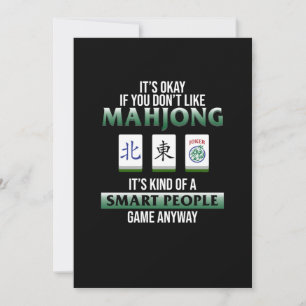 Mahjong är en smart folkspelare inbjudningar