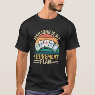 Mahjong är min pensionsplan Vintage Mah jongg Ti T Shirt