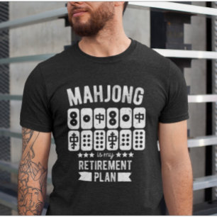 Mahjong är min plan pension t shirt