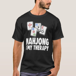 Mahjong är min terapi att kvinnor spelar Älskare T Shirt