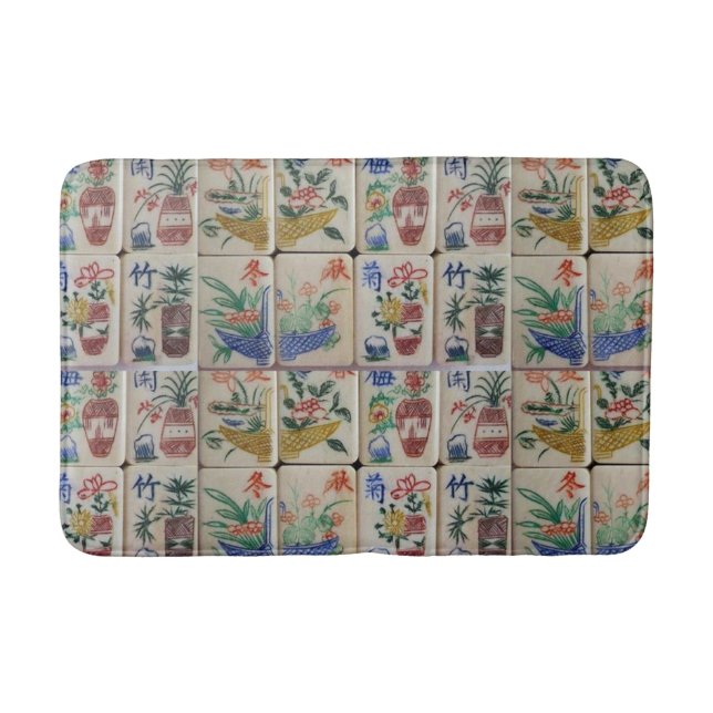Mahjong Bathroom Bath Mat Badrumsmatta (Framsidan)