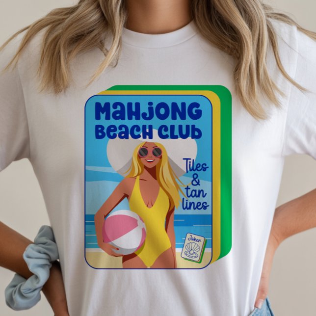 Mahjong Beach Club Sommar T-Shirt (Skapare uppladdad)